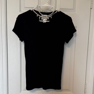 Michael Stars Black Short Sleeve Crew Tee